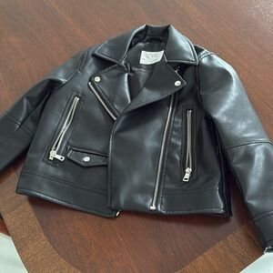 Girls faux leather jacket